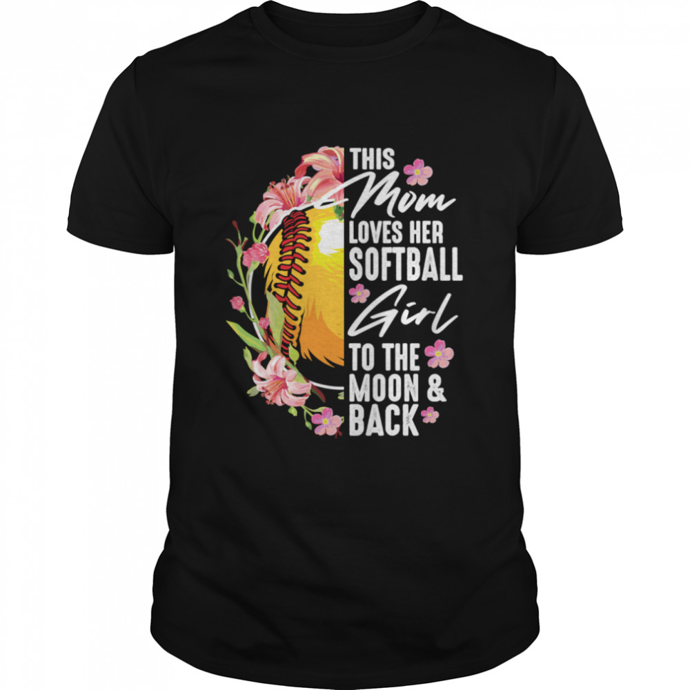 Softball Mom Pitcher Catcher Girlss  Classic Men's T-shirt
