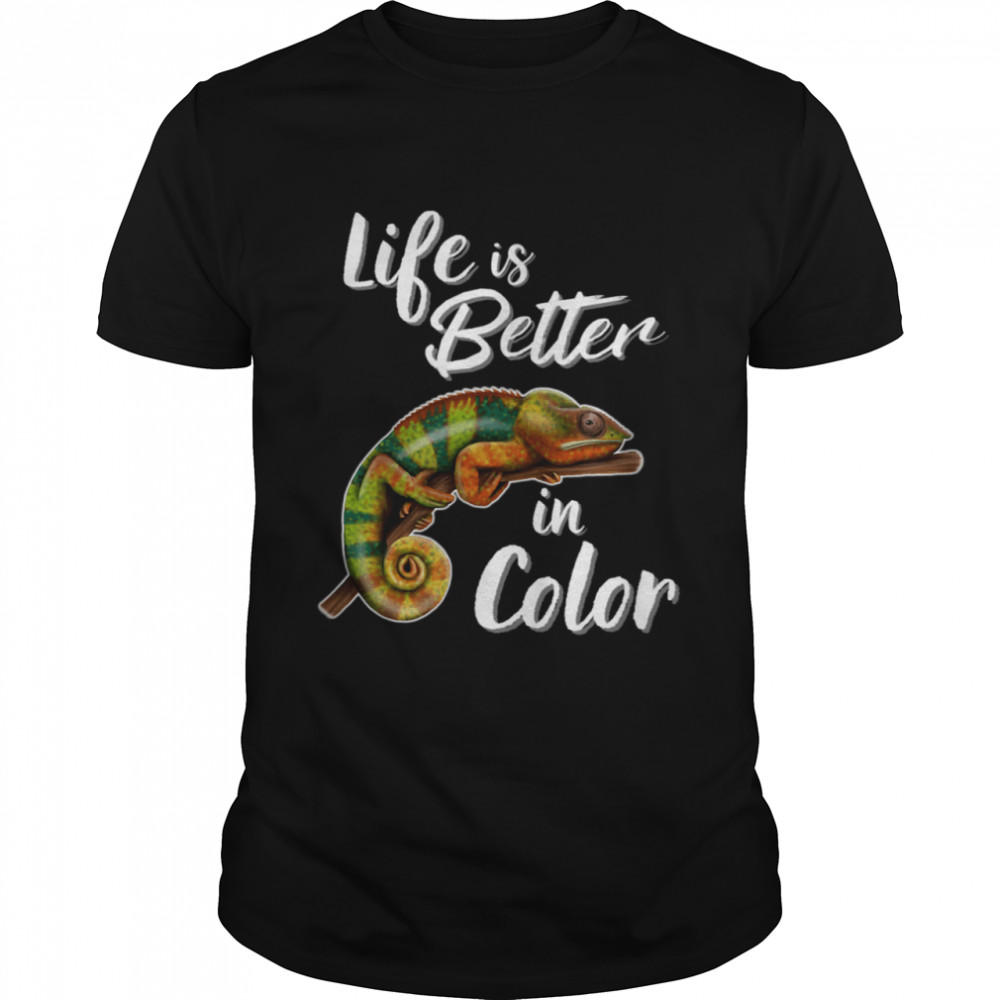 Life Is Better In Color Chameleon  Classic Men's T-shirt