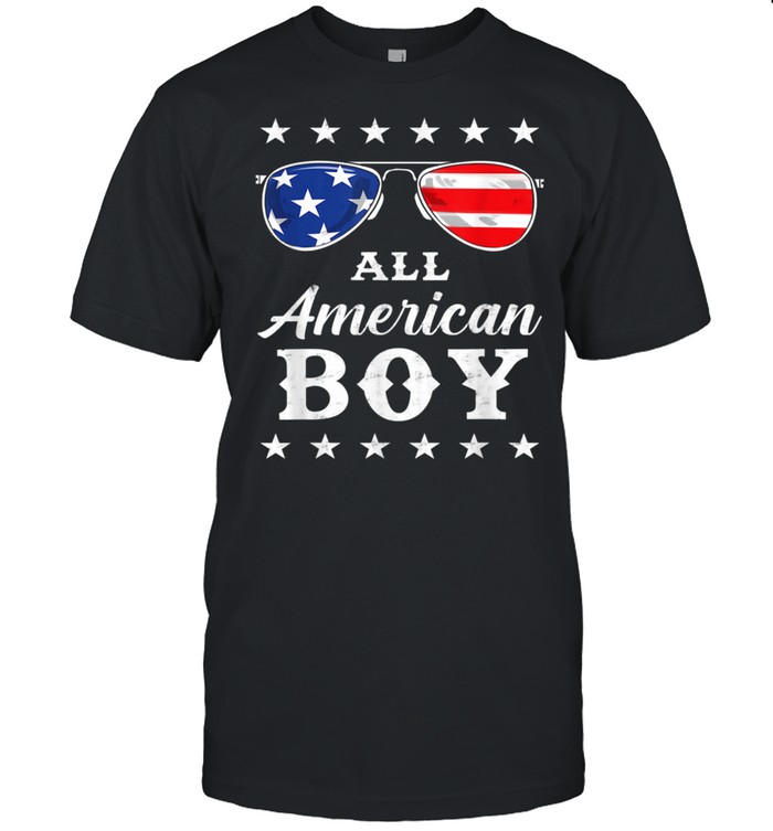All American Boy 4th Of July Boysns Sunglasses  Classic Men's T-shirt