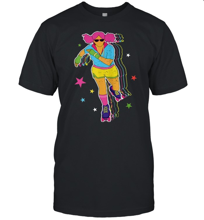 Roller Skating Derby 70’s 80’s Skater Afro Girl T-shirt Classic Men's T-shirt