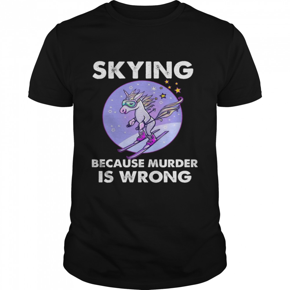 Unicorn Skiing shirt Classic Men's T-shirt