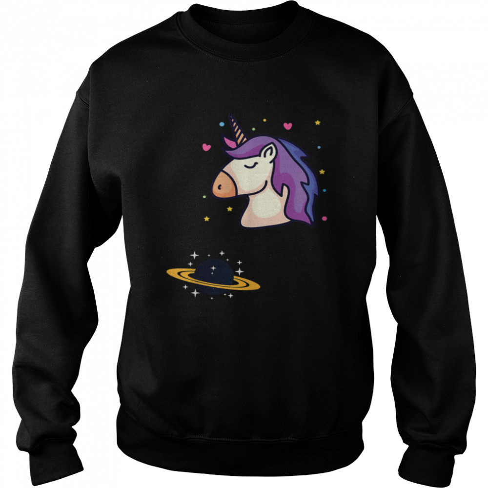 Unicorn Star Space Explorer Universe shirt Unisex Sweatshirt