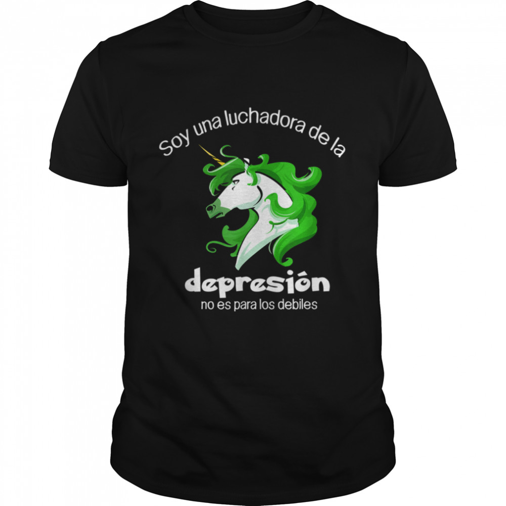 Soy una luchadora de la depresión con unicornio Shirt