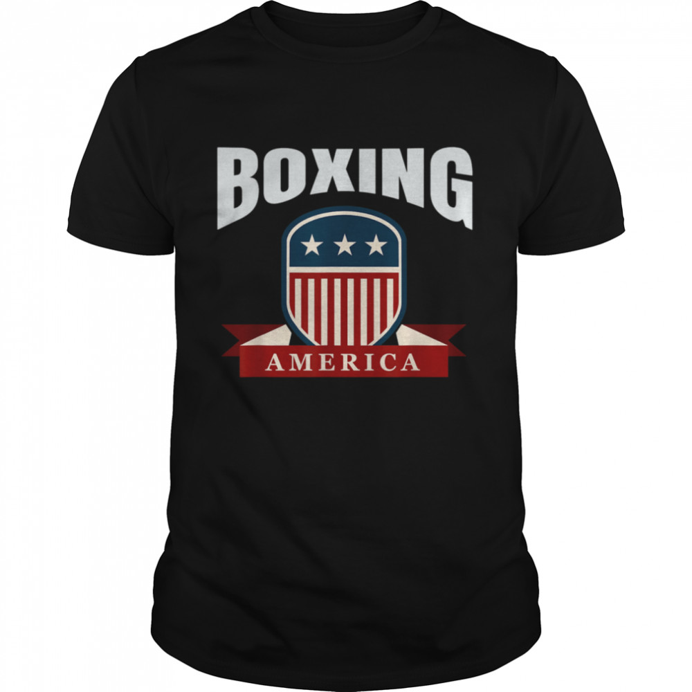 Boxing America. Contact Sport, Ringside Apparel. USA shirt