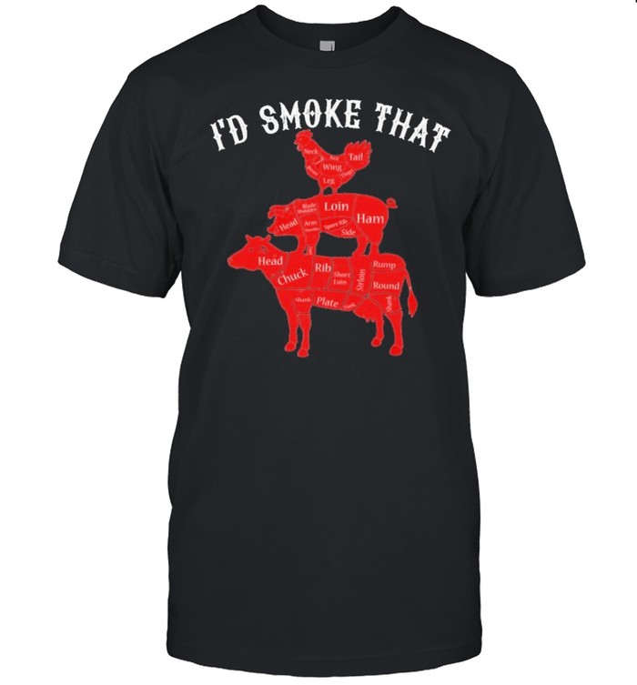 Id smoke that chicken and pig and cow shirt Classic Men's T-shirt