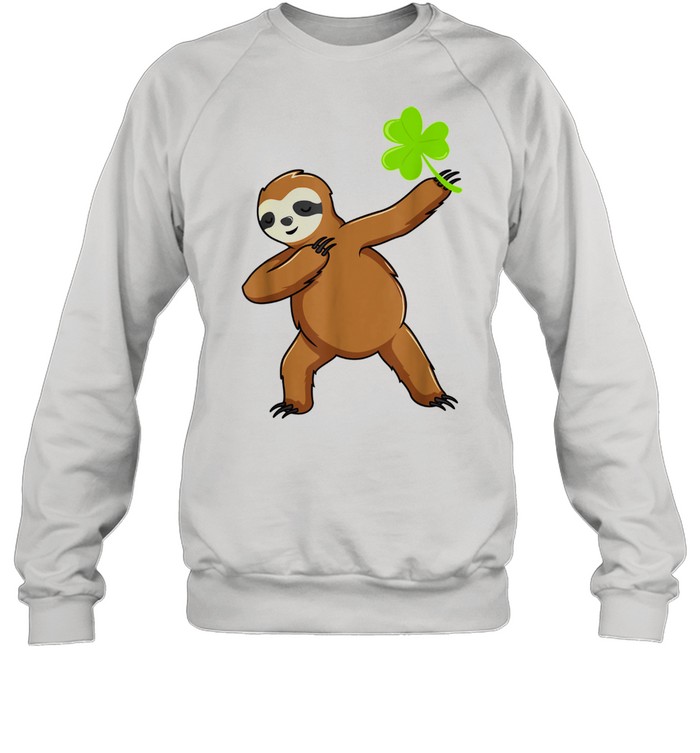 Irish Leprechaun Dabbing Sloth St Patrick’s Day Green shirt Unisex Sweatshirt