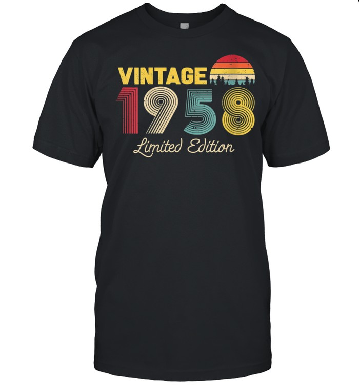 Womens Vintage Limited Edition 1958 63rd Birthday Vintage shirt Classic Men's T-shirt