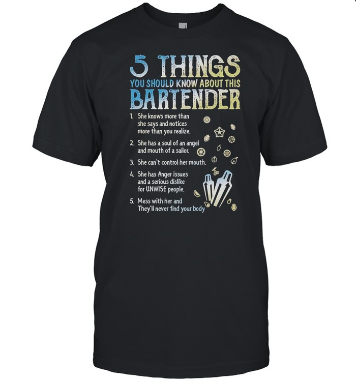 5 Things You Should Know About This Bartender shirt Classic Men's T-shirt