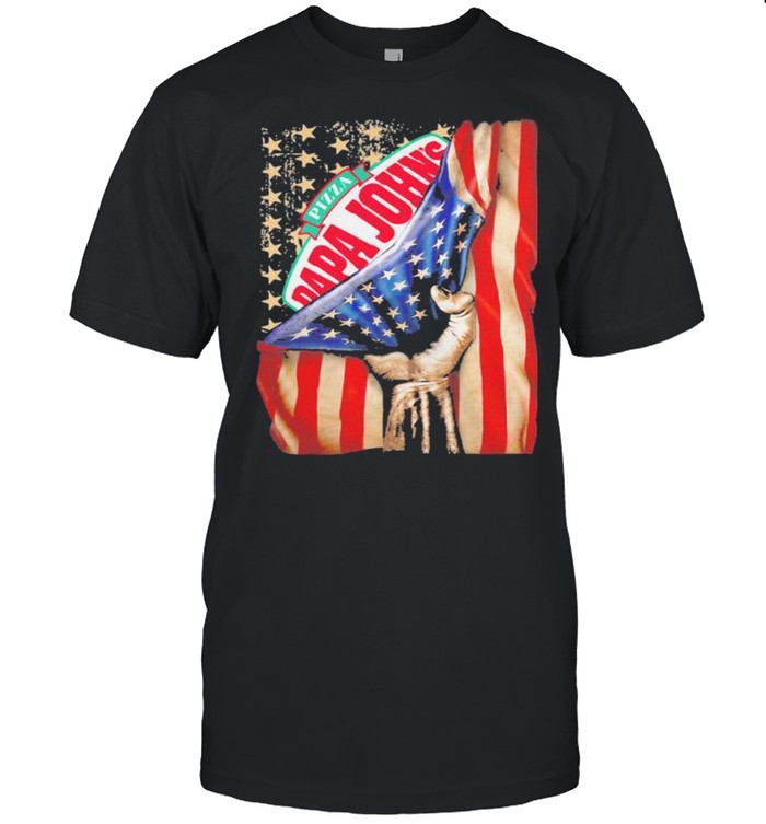 Pizza Papa Johns American Flag Shirt