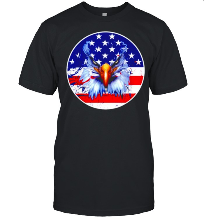 Usa American flag patriotic eagle 4th of july shirt Classic Men's T-shirt
