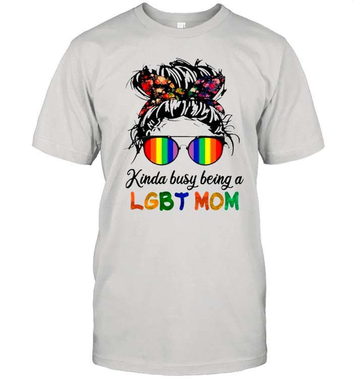 Kinda Busy Being A LGBT Mom Skull shirt Classic Men's T-shirt