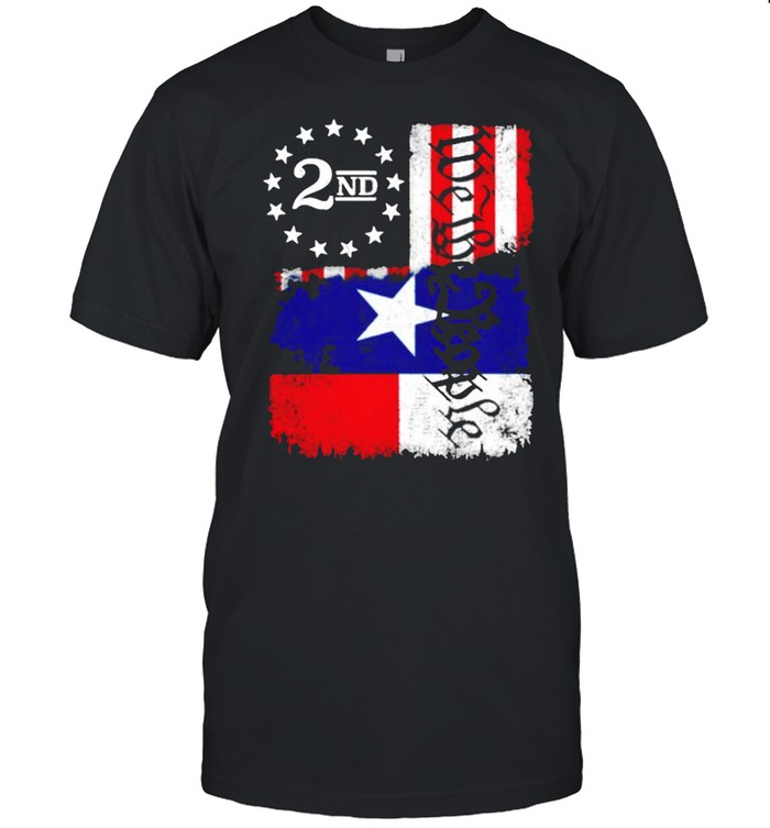 Texas Blended 2A Flag shirt