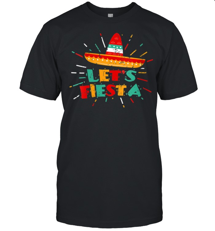 Let's Fiesta Mexican Party Cinco Mayo Fiesta Design shirt Classic Men's T-shirt