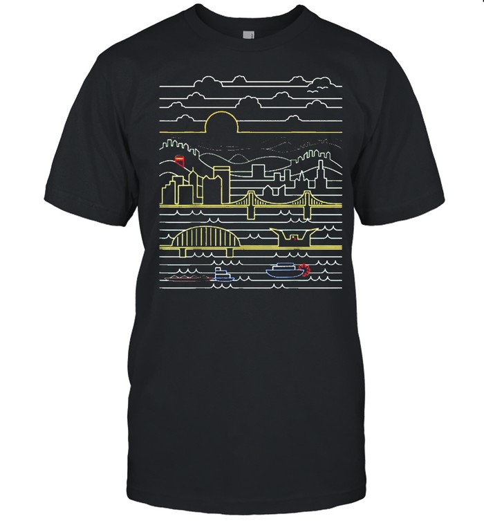 Pittsburgh Skyline 412 Pittsburgh Pennsylvania shirt Classic Men's T-shirt