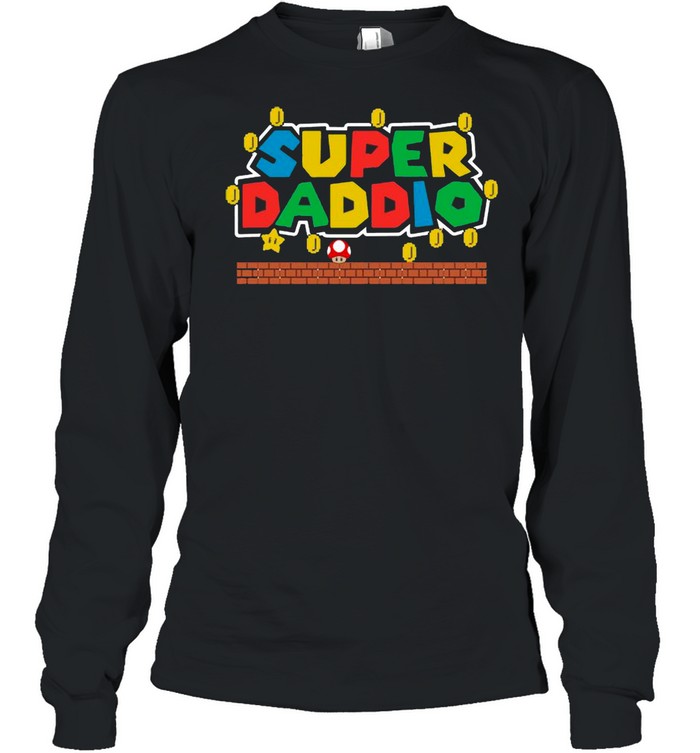 Super Mario Super Daddio Happy Father’s Day 2021 shirt Long Sleeved T-shirt