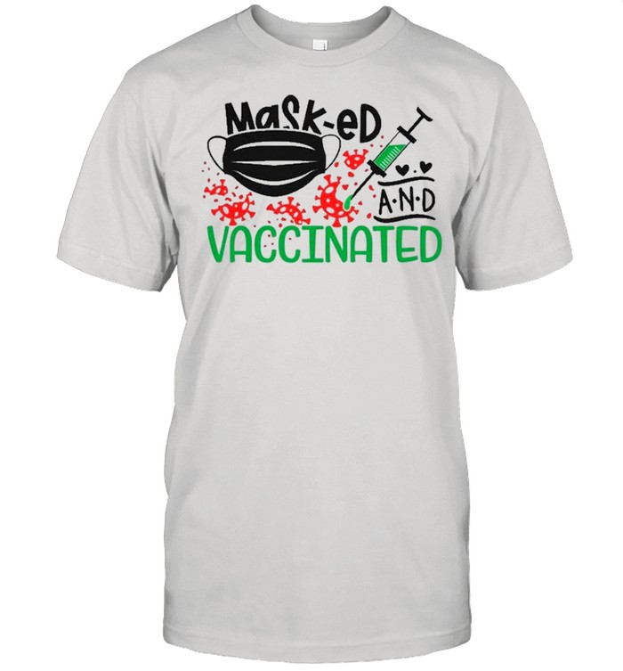 Mask-ed And Vaccinated – Anti Covid 19 shirt Classic Men's T-shirt