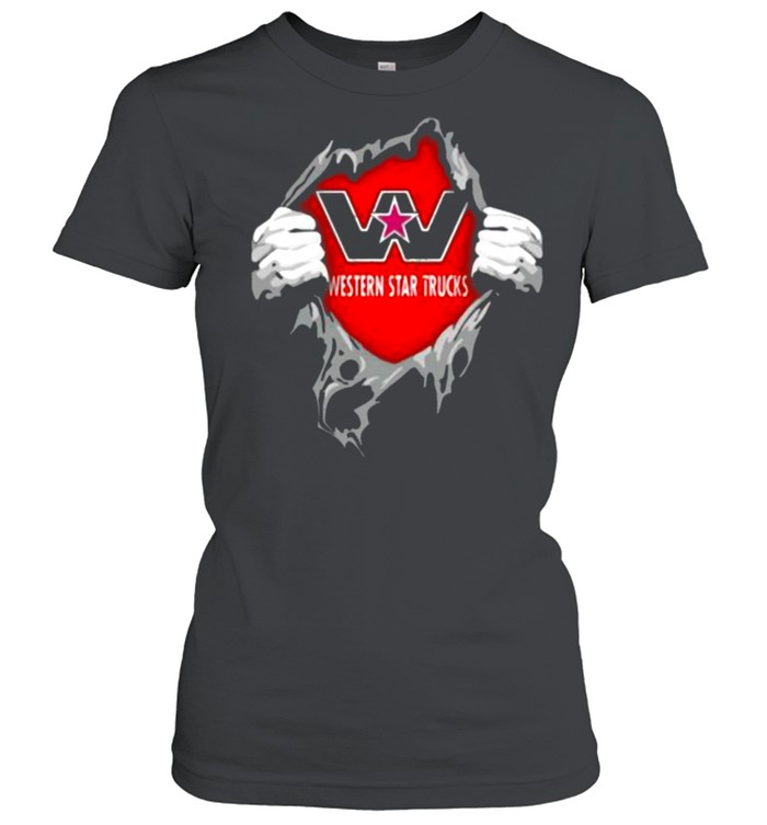 Superhero With Western Star Trucks Logo Classic Women's T-shirt