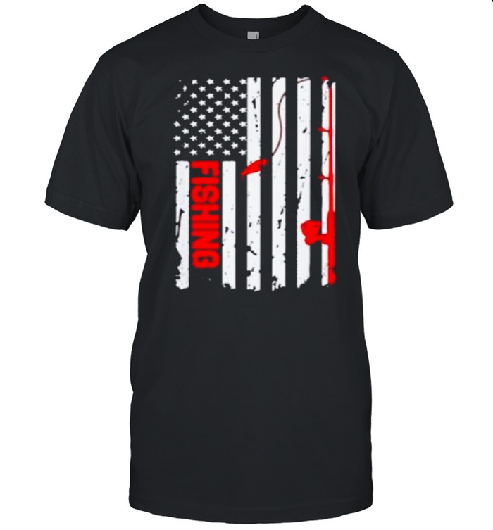 American Flag Fishing shirt