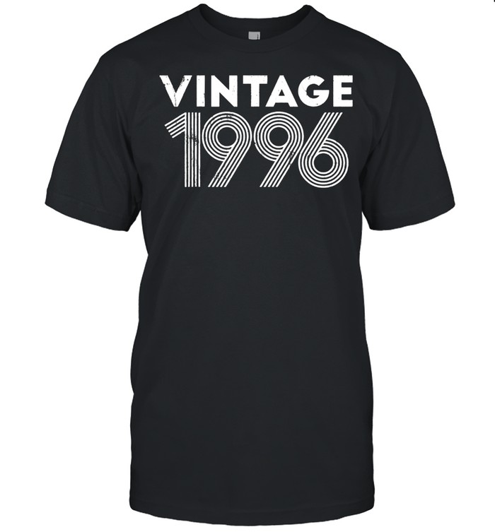 Vintage 1996 25th Birthday For 25 Year Old shirt