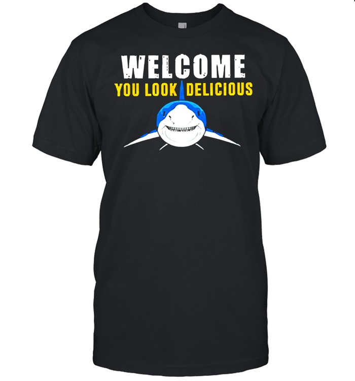 Shark welcome you look delicious shirt Classic Men's T-shirt
