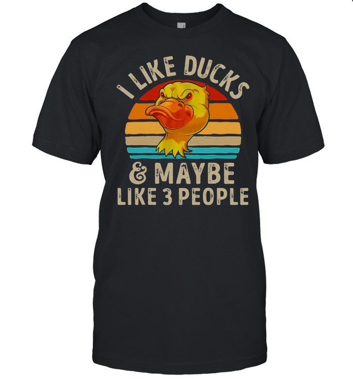 I Like Ducks And Maybe Like 3 People Vintage shirt