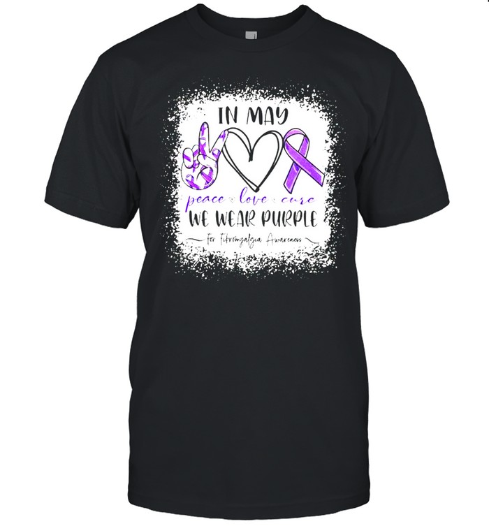 In May peace love cure we wear purple shirt Classic Men's T-shirt