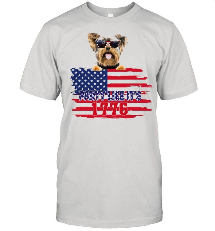 American Flag Yorkshire Party Like It’s 1776 T-shirt