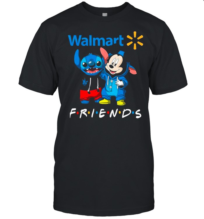 disney mickey mouse and baby stitch friends with Walmart shirt Classic Men's T-shirt