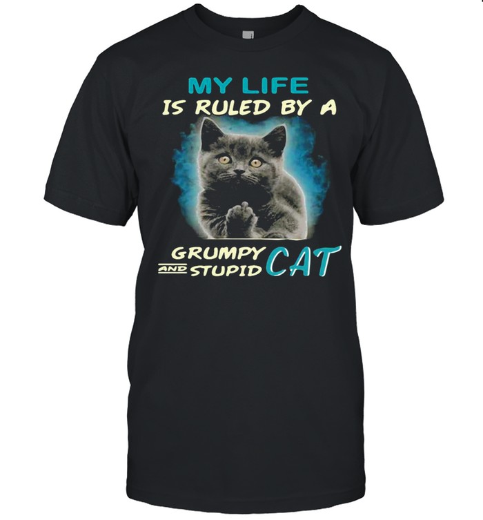 My Life Is Ruled By A Grumpy And Stupid Cat T-shirt
