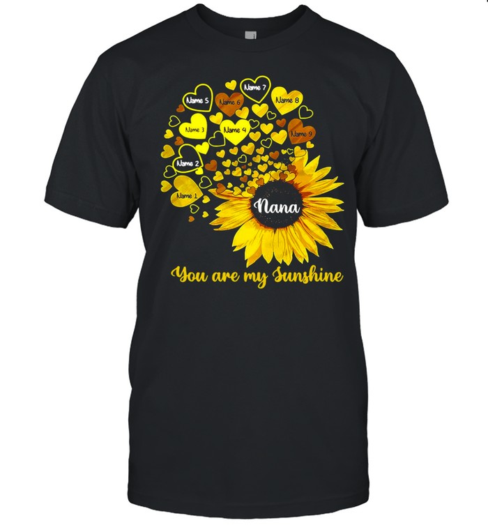 Personalized Mom Grandma Little Sunshine T-shirt