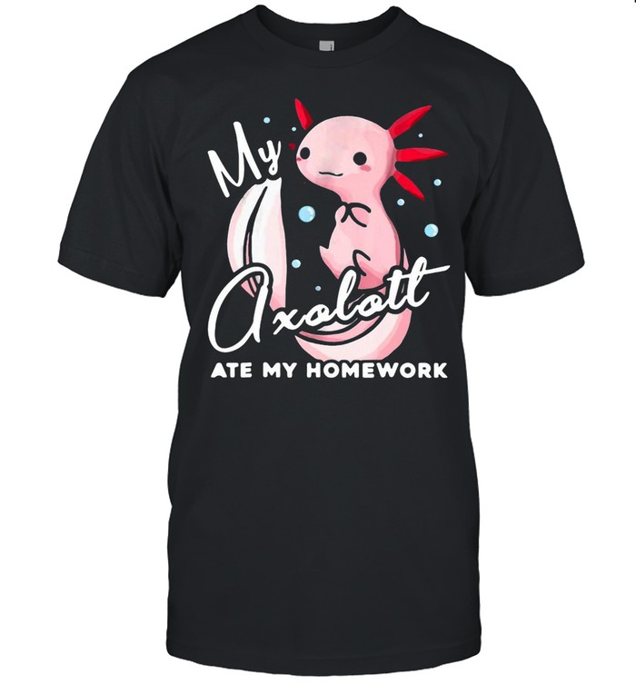 My Axolotl Ate My Homework T-shirt Classic Men's T-shirt