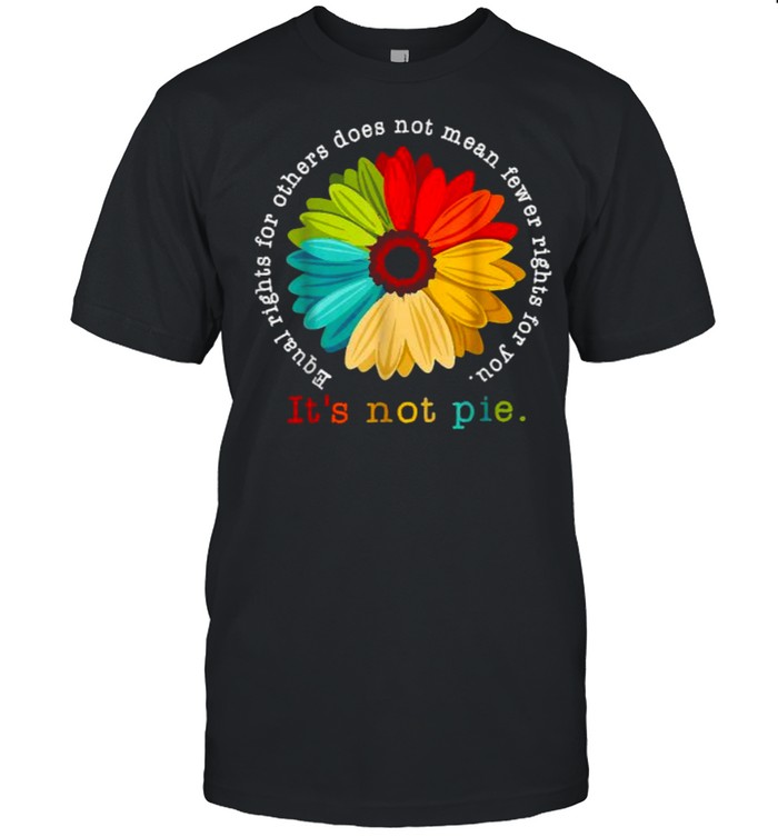 Equal Rights For Others Does Not Mean Fewer Rights For You It’s Not Pie Daisy Flower Shirt