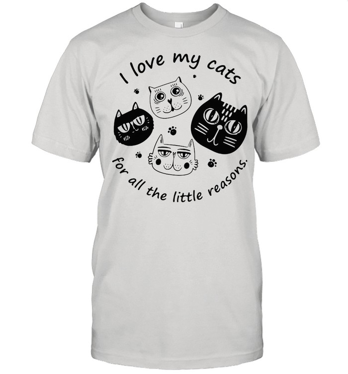 I Love My Cats For All The Little Reasons T-shirt Classic Men's T-shirt