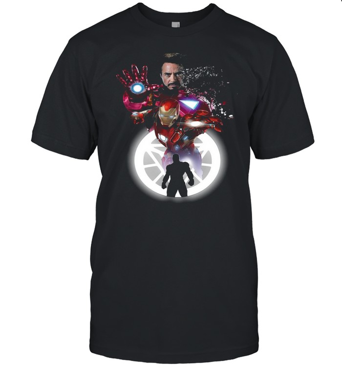 Marvel Iron Man Tony Stark Circle Light T-shirt Classic Men's T-shirt