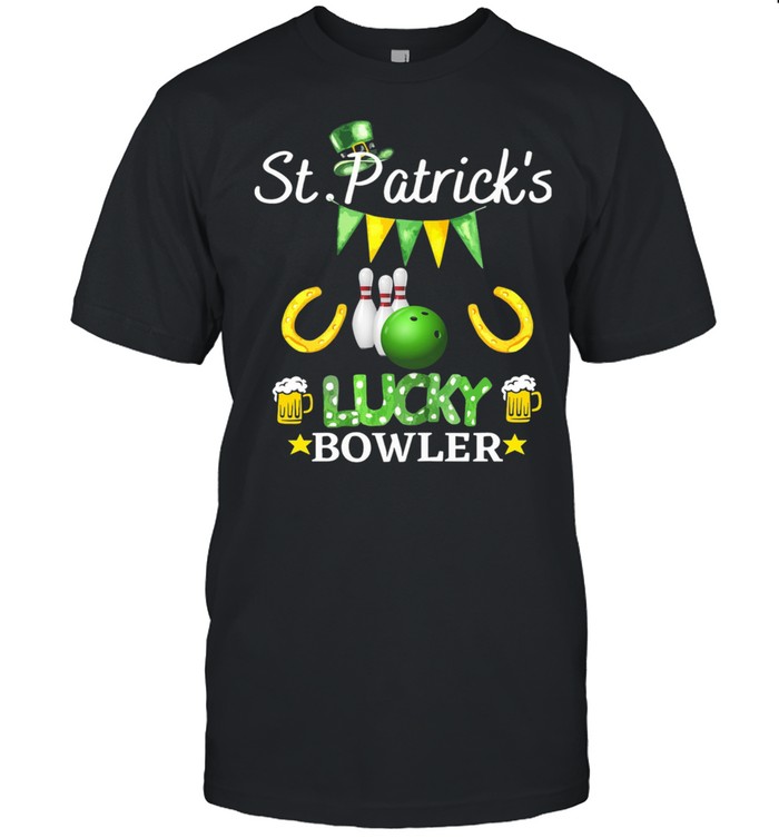 St Patricks Lucky Bowler Beer shirt Classic Men's T-shirt