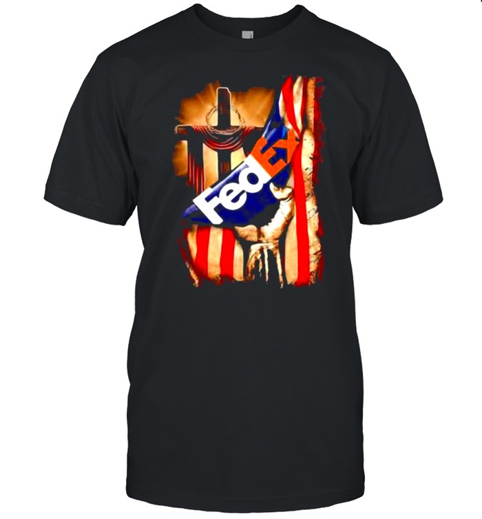 Fedex Vintage American Flag God  Classic Men's T-shirt
