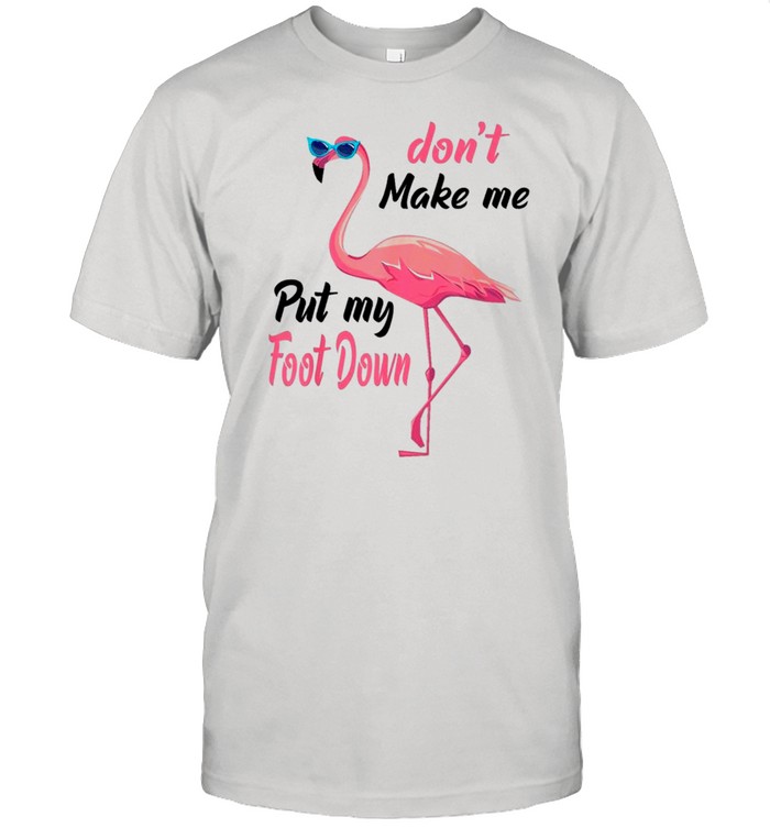 Flamingo Don’t Make Me Put My Foot Down shirt Classic Men's T-shirt