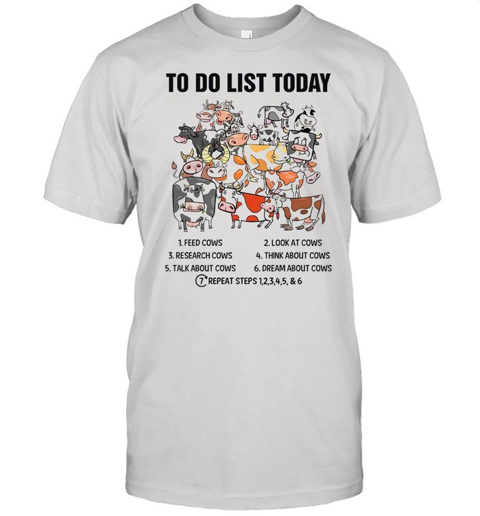Cows To Do List To Day shirt Classic Men's T-shirt