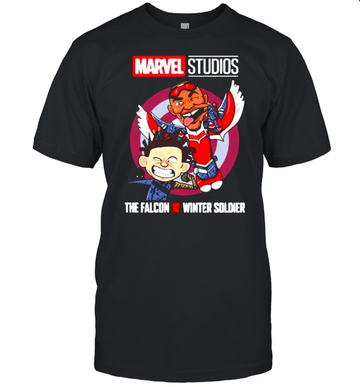Marvel Studios Falcon And Winter Soldier Chibi Cute Captain America  Classic Men's T-shirt