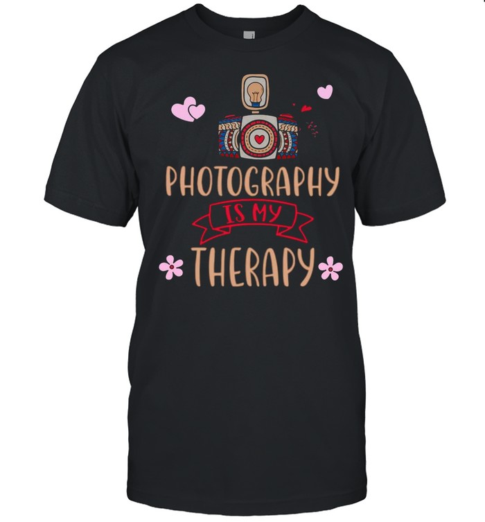 Photography Is My Theraphy Vintage  Classic Men's T-shirt
