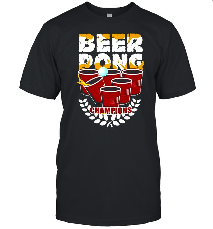 Beer Pong Champion University Drinking Game Gift  Classic Men's T-shirt