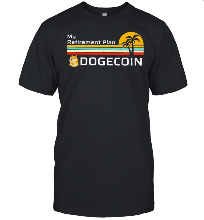 My Retirement Plan Dogecoin Vintage  Classic Men's T-shirt