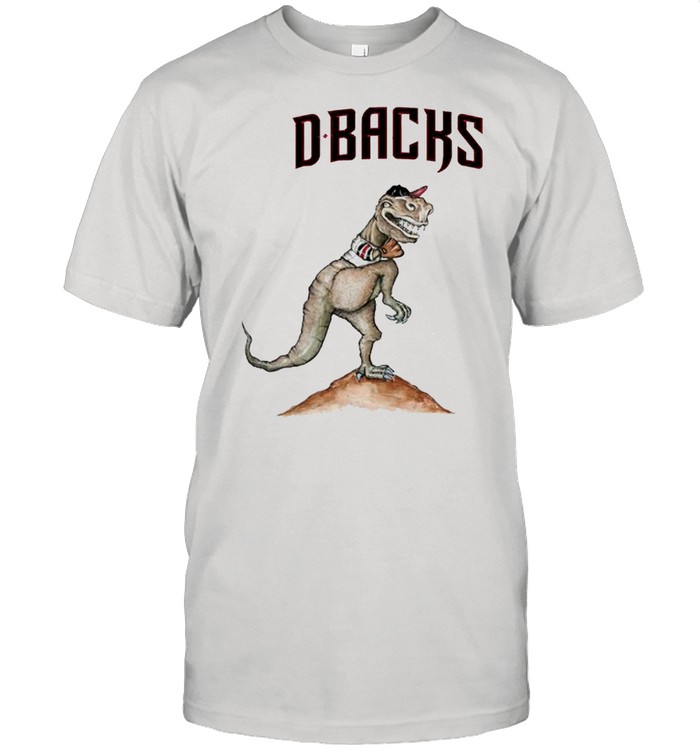Arizona Diamondbacks T-Rex throw a baseball shirt