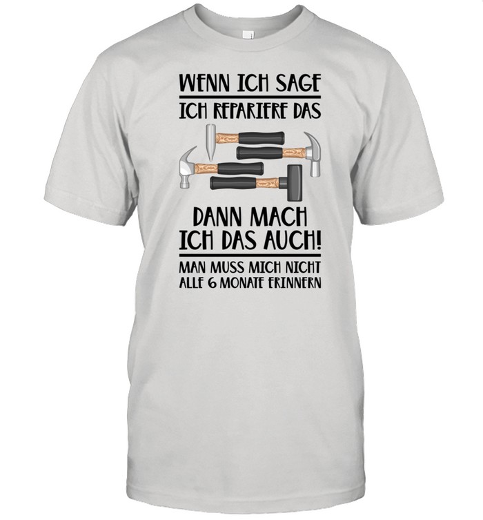 Handwerker Baustelle Bauleiter Hausmeister Meister shirt Classic Men's T-shirt