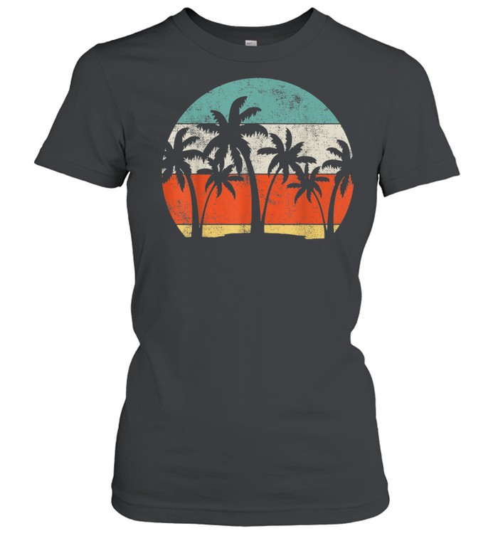 Coconut Tree Palm Vacation Tropical Summer shirt Classic Women's T-shirt