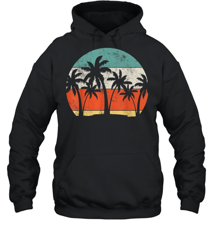 Coconut Tree Palm Vacation Tropical Summer shirt Unisex Hoodie