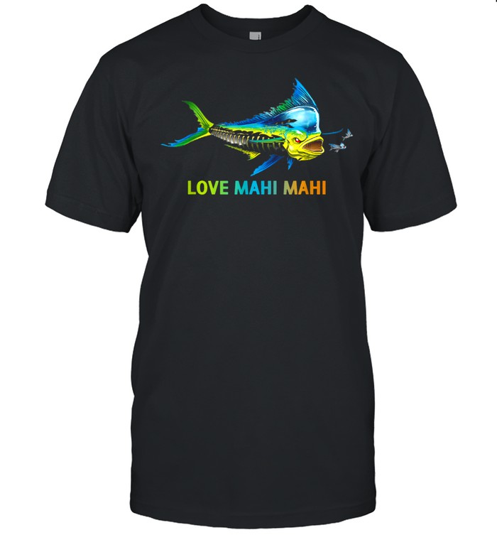Fishing love, Mahi Mahi fish,herringbone mahi mahi shirt Classic Men's T-shirt