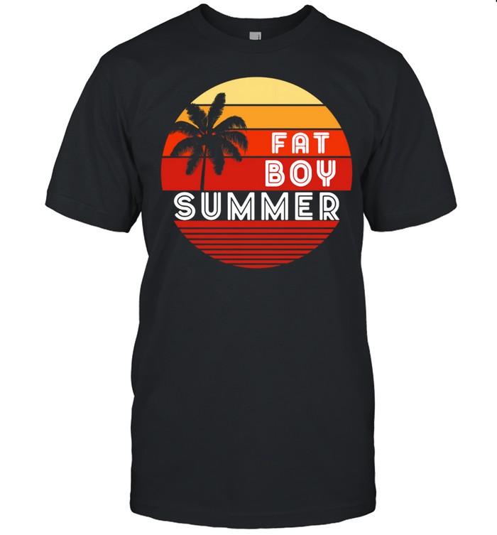 Fat boy summer vintage sunset shirt Classic Men's T-shirt