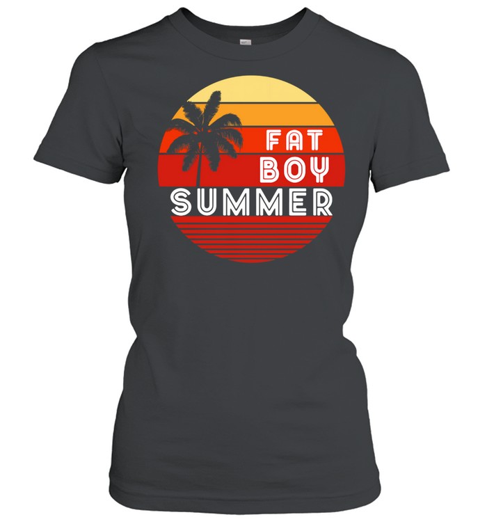 Fat boy summer vintage sunset shirt Classic Women's T-shirt