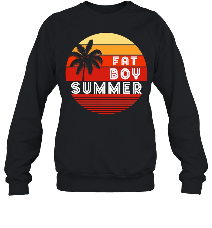 Fat boy summer vintage sunset shirt Unisex Sweatshirt